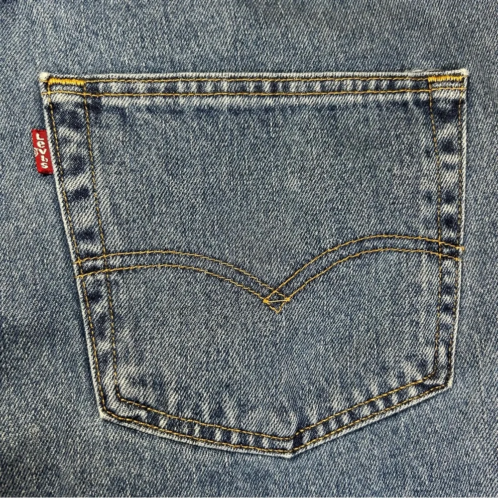 Levi’s 505 Men's Regular Fit Straight Leg Blue Denim Jeans Pants Size 44 x 32